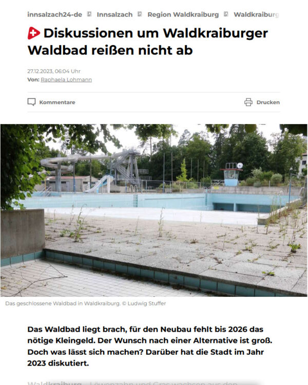 Online-Artikel auf InnSalzach24.de vom 27.12.2023