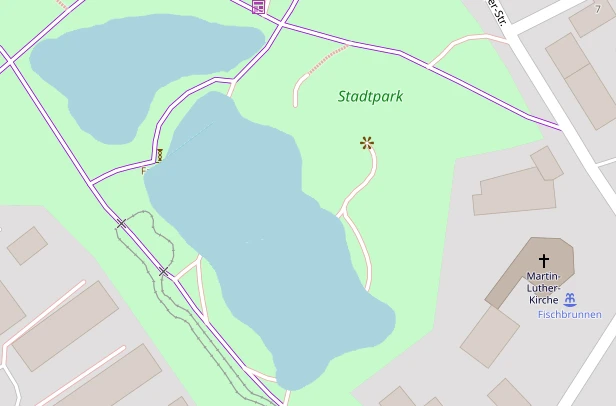 Detail-Plan für Naturbad im Stadtpark